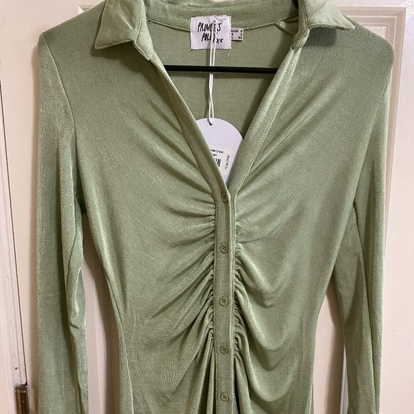NWT Princess Polly Everest Maxi Green Dress - Picture 3 of 8